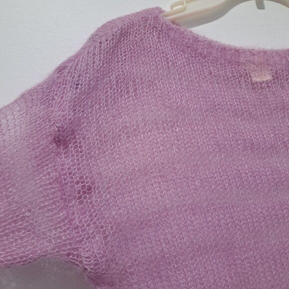Anthropologie Maeve Wool Blend Sheer Lightweight Pullover Oversized Sweater XS - Picture 12 of 16